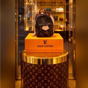 LV Monogram Mini Backpack/bag charm/key ring with LV box- New